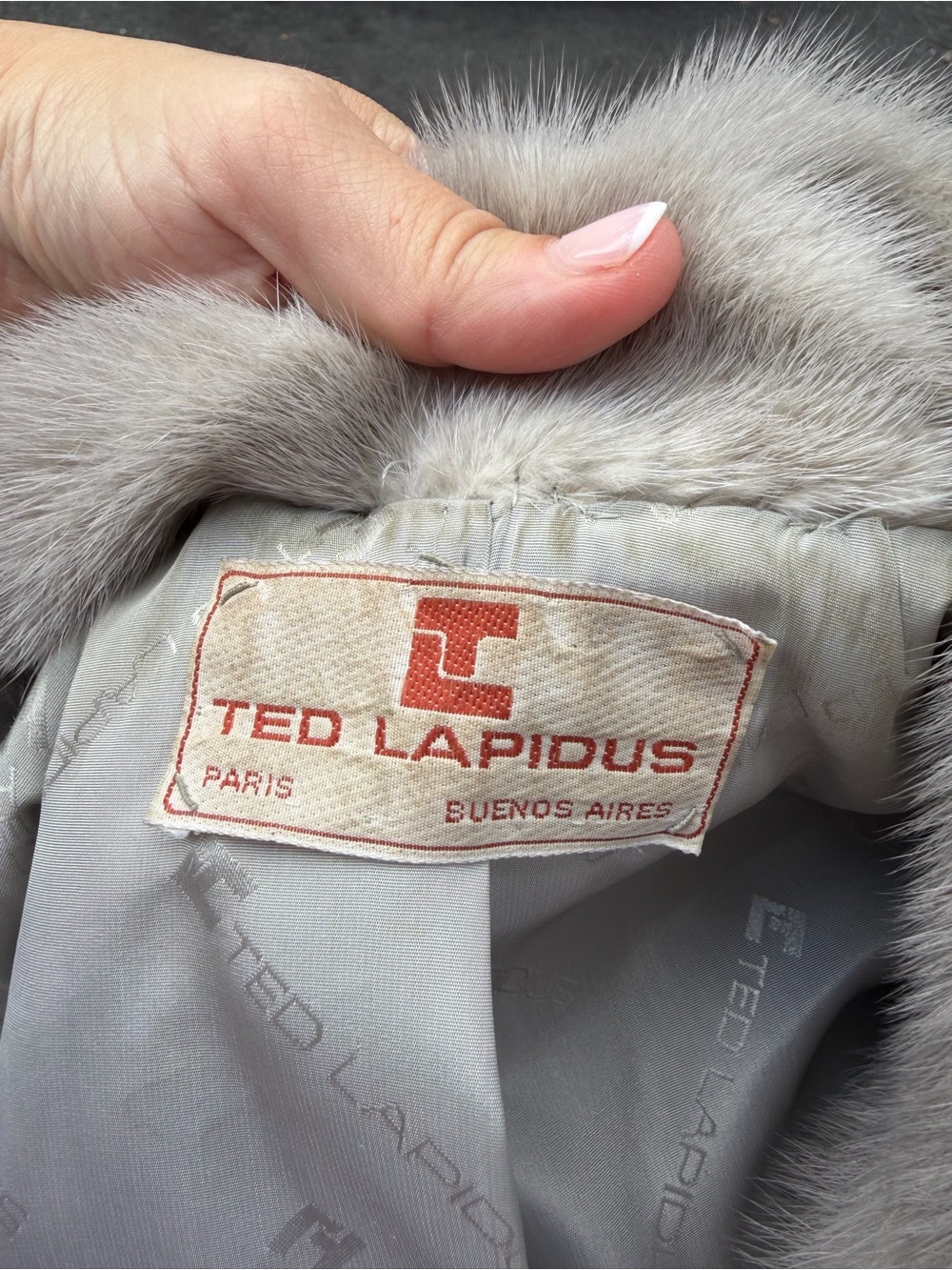 Ted Lapidus Gray Fur Zip Jacket - Women's - Picture 10 of 14